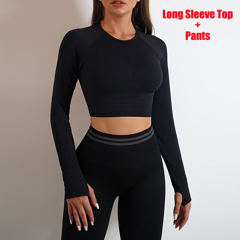Women’s Seamless Ribbed Activewear Top, Leggings or Set