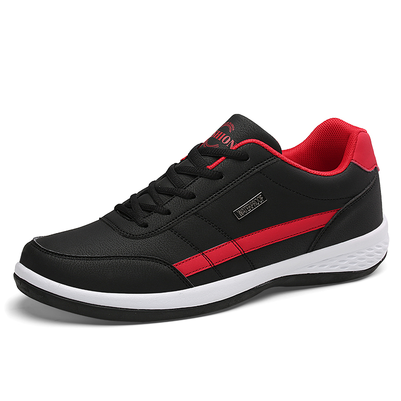 Men’s Colour-Block Lace-Up Casual Trainers