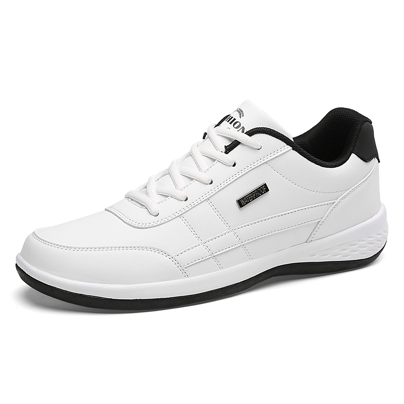Men’s Colour-Block Lace-Up Casual Trainers