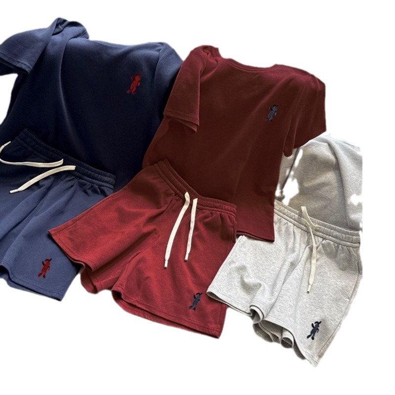 Women's Graphic T-Shirt and Drawstring Shorts Set
