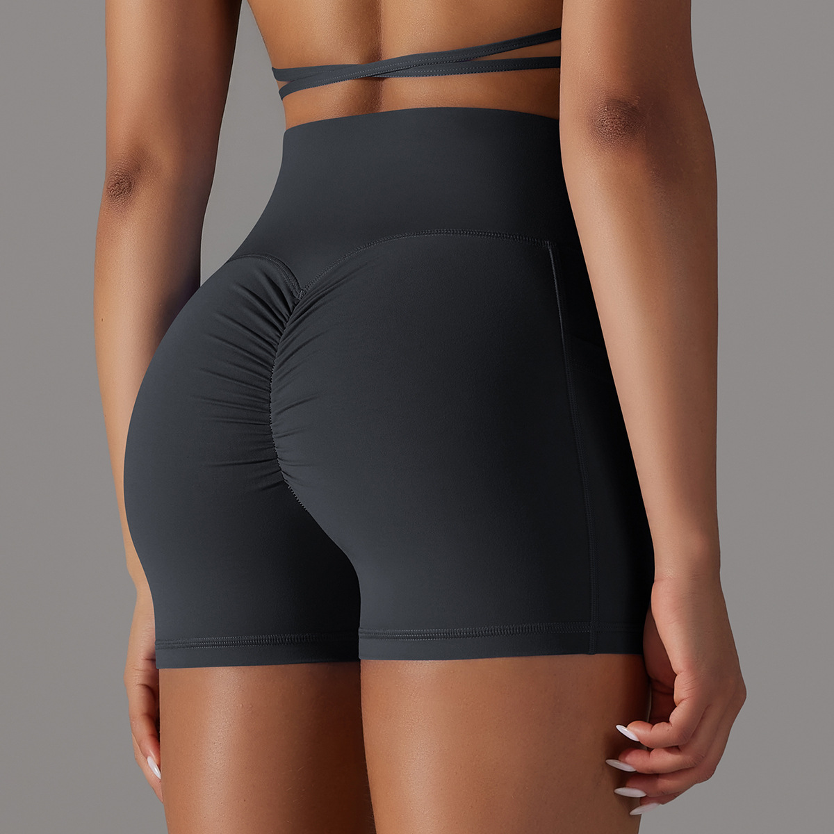Women’s High-Waisted Phone Pocket Cycling Shorts