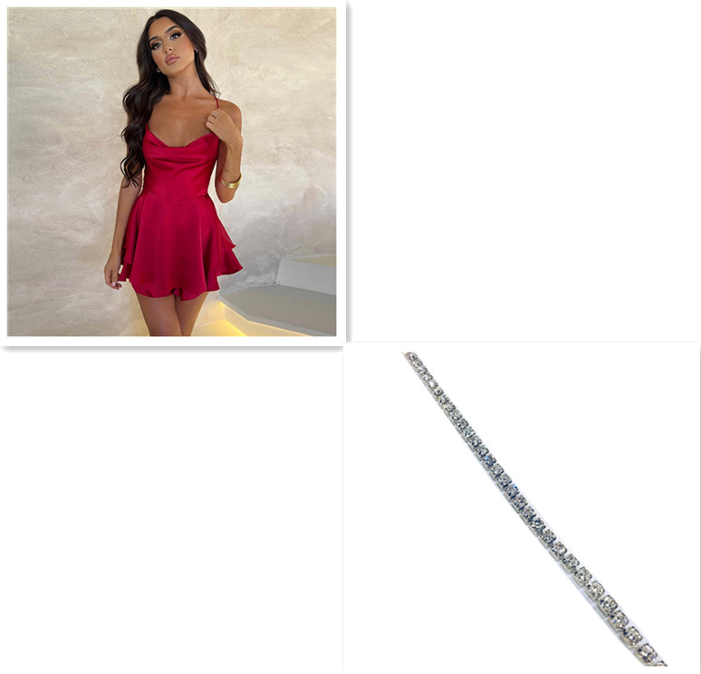 Women’s Satin Cowl Neck Backless Flared Mini Dress