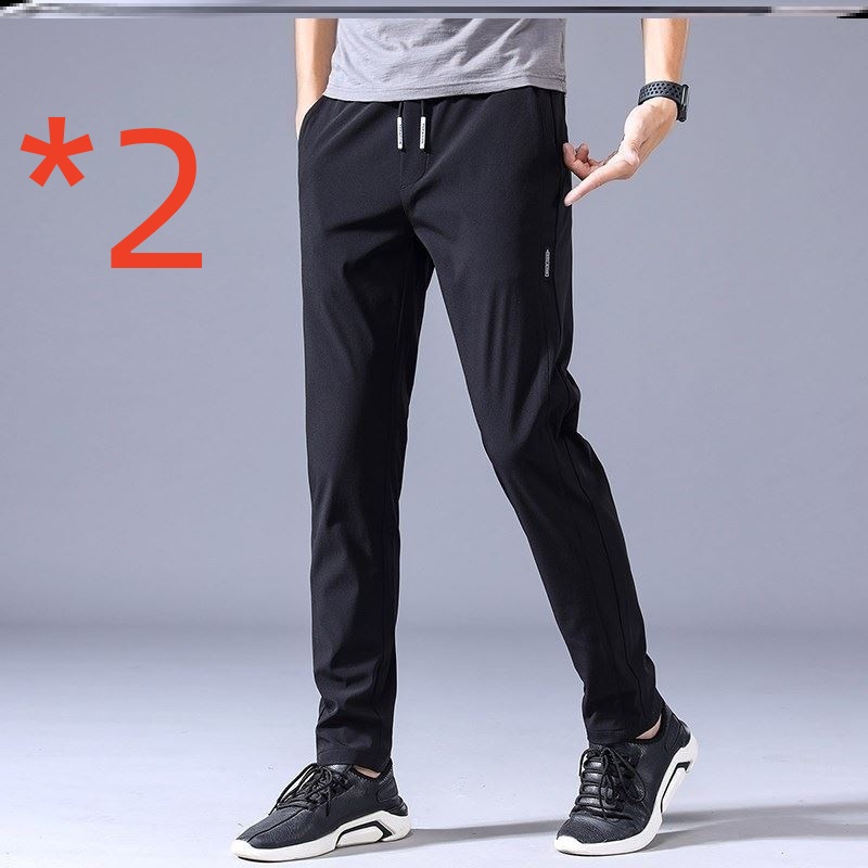 Men’s Straight Leg Drawstring Trousers With Side Pockets