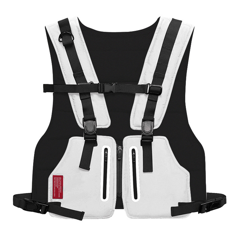 Unisex Padded Utility Vest with Adjustable Straps and Zip Pockets