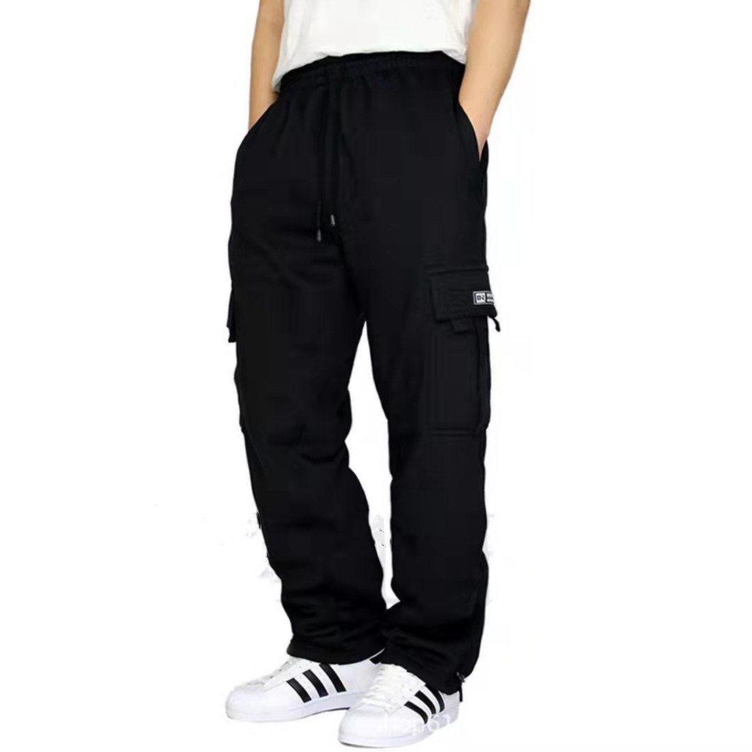 Men Pants Sweatpants Stretch Elastic Waist Jogger Sports Pants Drawstring Trousers Fashion