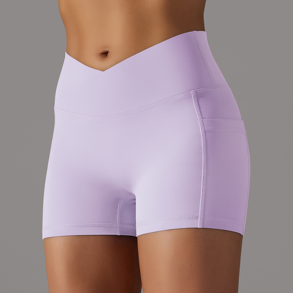 Women’s High-Waisted Phone Pocket Cycling Shorts