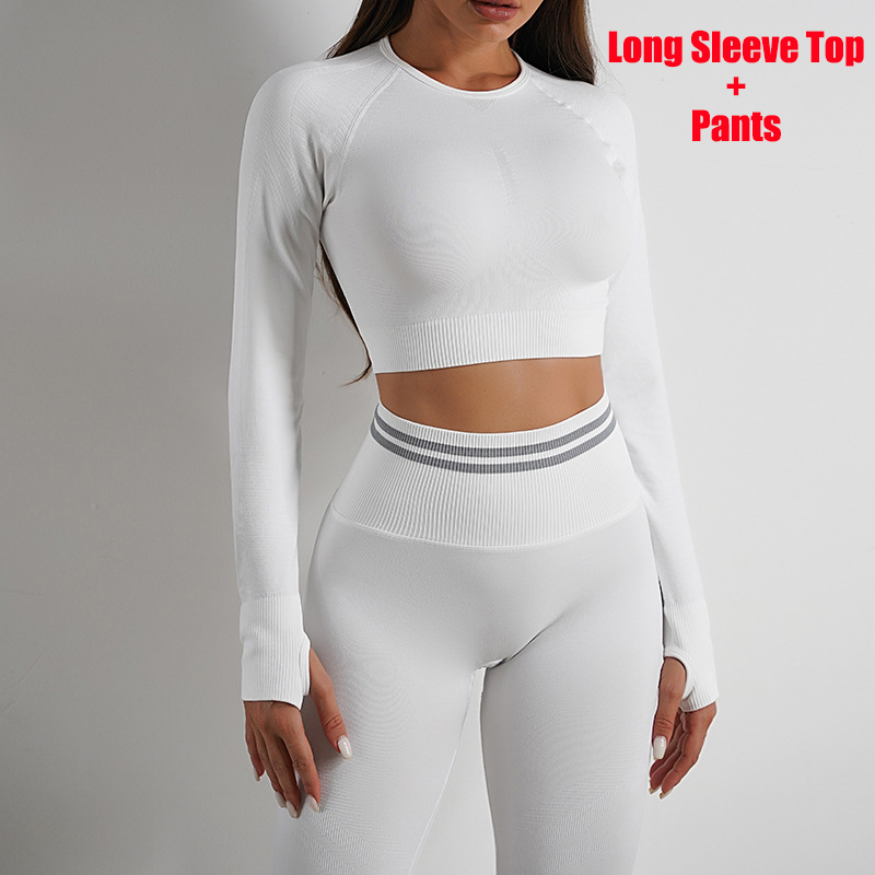 Women’s Seamless Ribbed Activewear Top, Leggings or Set