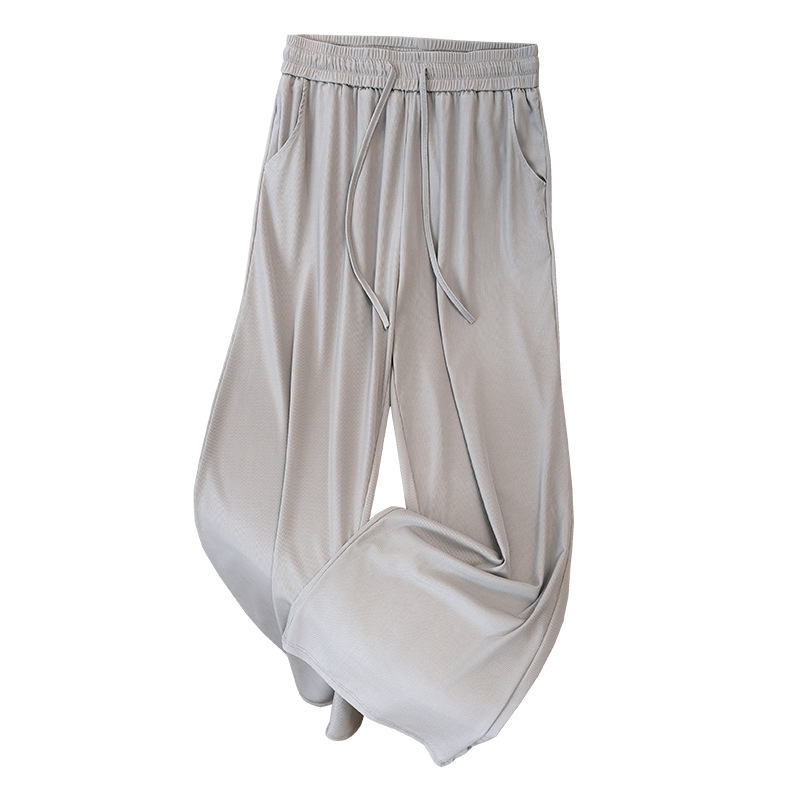 Women’s High-Waisted Wide-Leg Drawstring Trousers