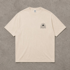 Coastline Escape Tee Natural full product photo