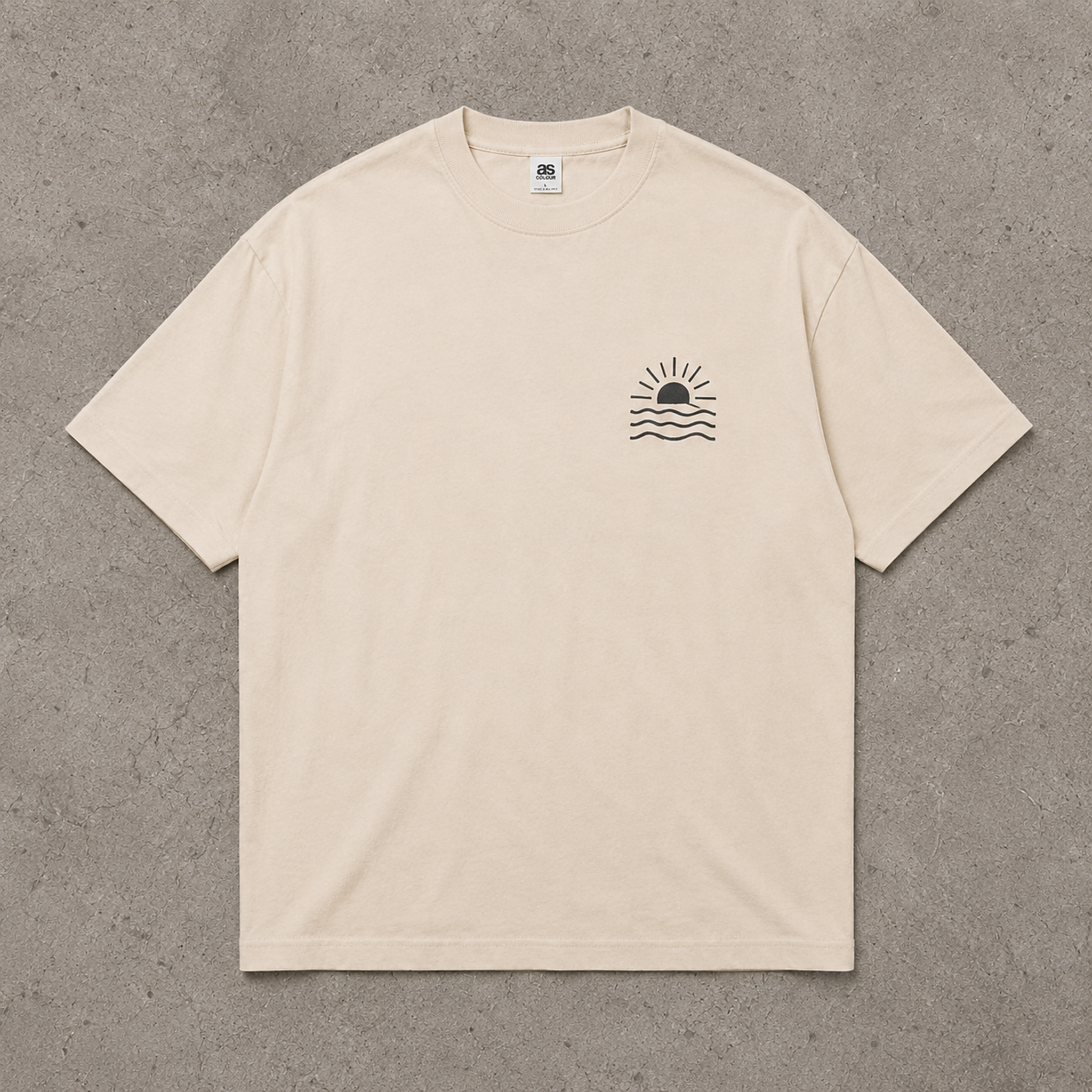 Coastline Escape Tee Natural full product photo