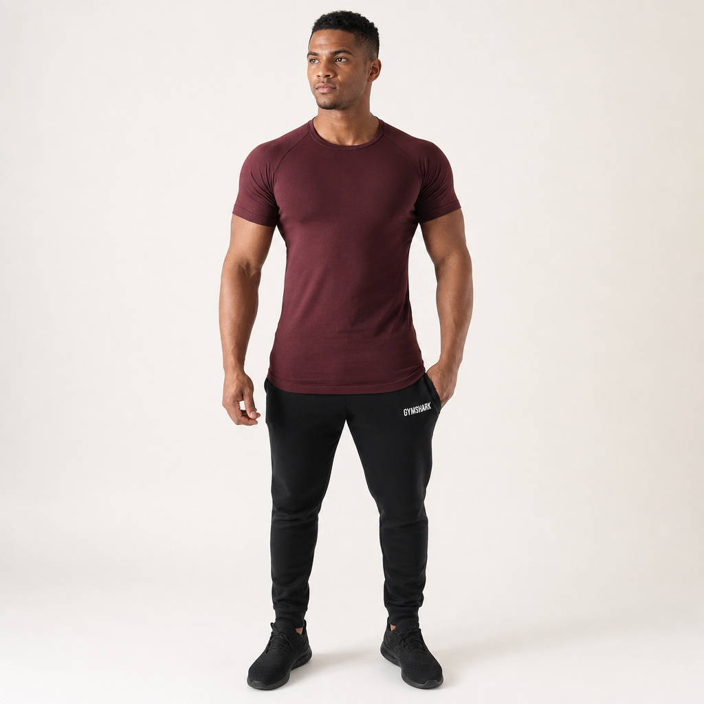 Men’s Fitted Short-Sleeve Raglan T-Shirt