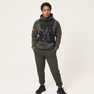 Unisex Padded Utility Vest with Adjustable Straps and Zip Pockets