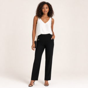 Women’s Satin V-Neck Sleeveless Loose-Fit Camisole Top