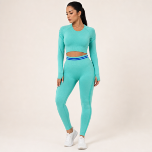 Women’s Seamless Ribbed Activewear Top, Leggings or Set