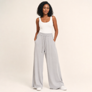 Women’s Wide Leg Drawstring Trousers